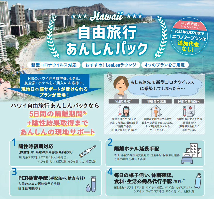 ハワイ自由旅行あんしんパックのご紹介 ハワイ州観光局公式ラーニングサイト